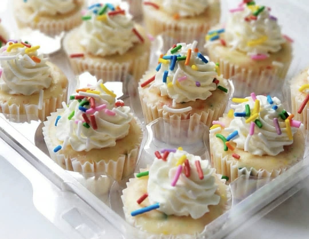 Fruity Pebbles mini cheesecakes
