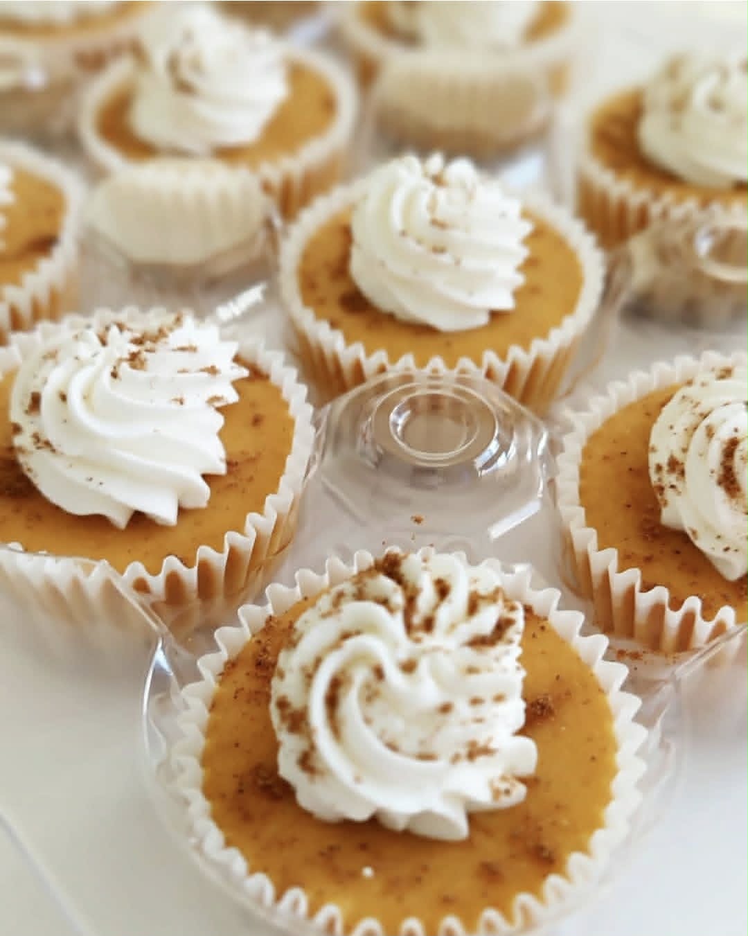 Pumpkini mini cheesecakes