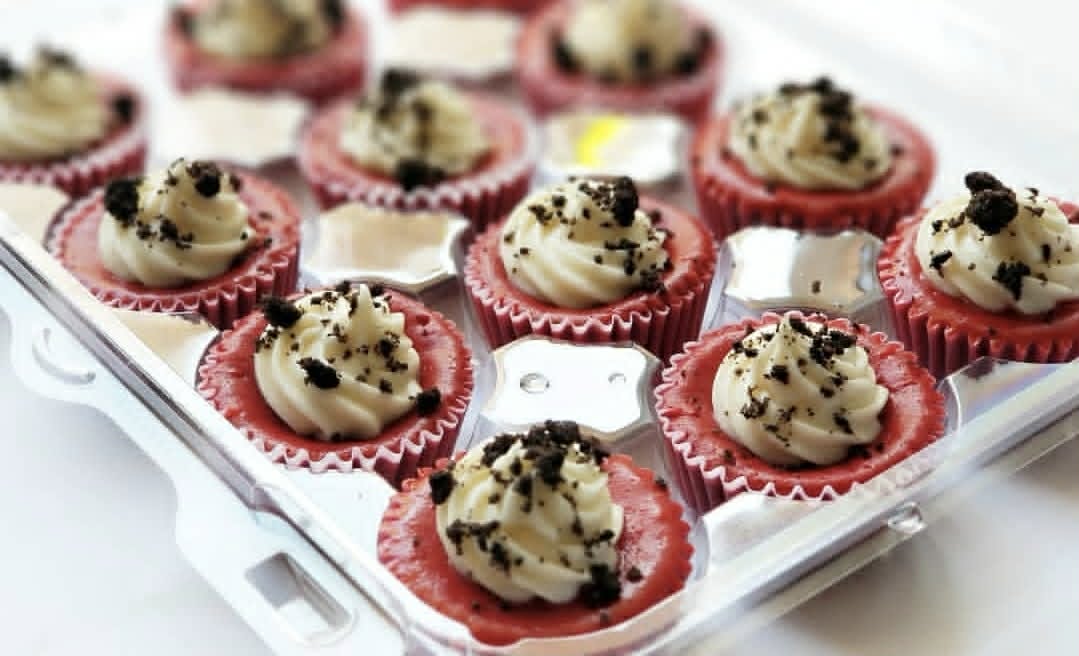Red Velvet mini cheesecakes