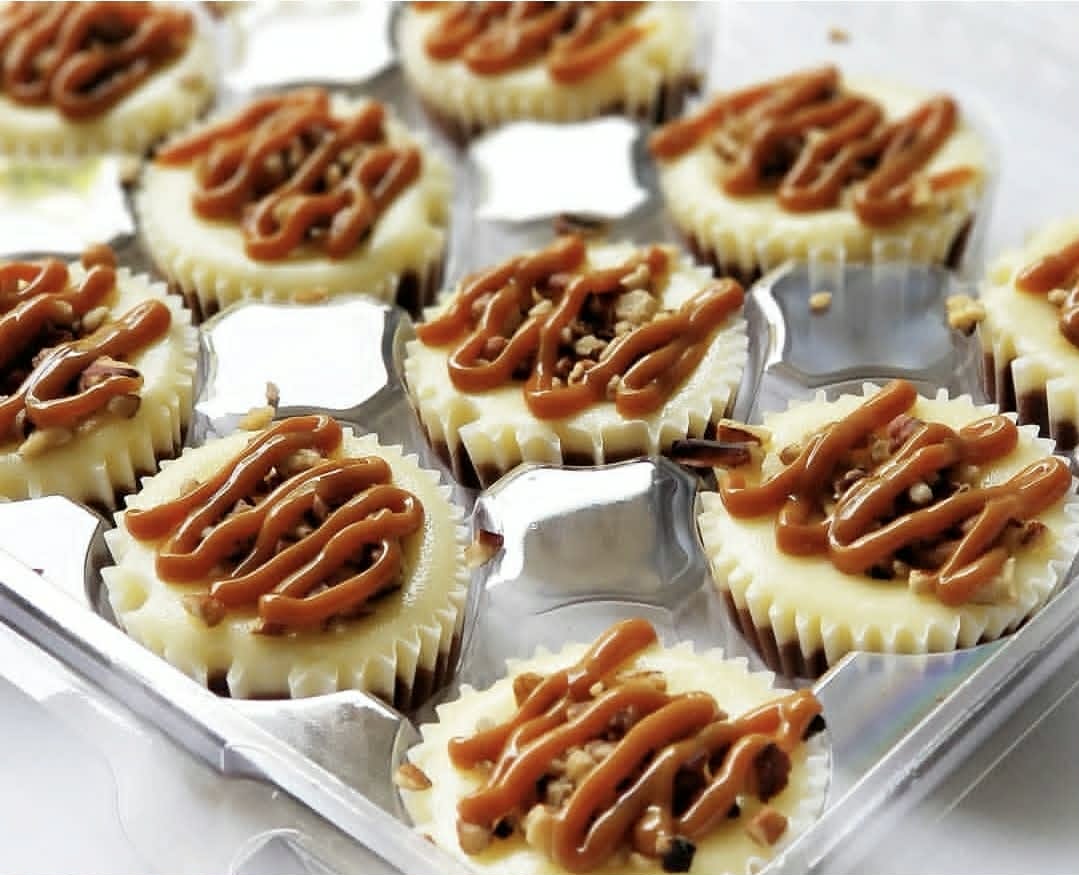 Turtle Pod mini cheesecakes